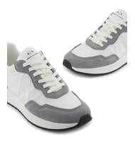 ARMANI EXCHANGE A|X Sneakers con maxi logo laterale neutral grey+off wht - Scarpe Uomo - 4