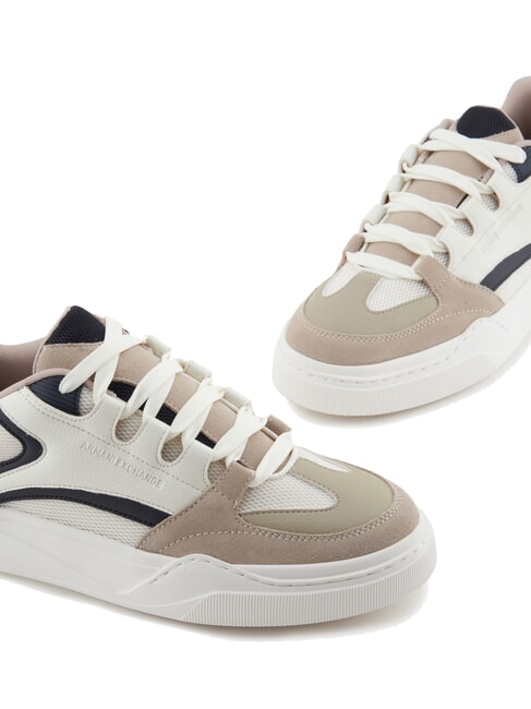 A|X Sneakers con dettagli in pelle suede plaza taupe+deep nav - Scarpe Uomo