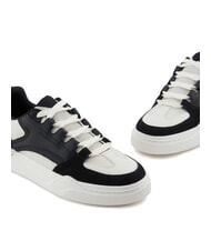 ARMANI EXCHANGE A|X Sneakers con dettagli in pelle suede bla/ofwh - Scarpe Uomo - 4