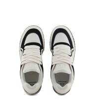 ARMANI EXCHANGE A|X Sneakers over con inserti a contrasto off white+black - Scarpe Uomo - 3