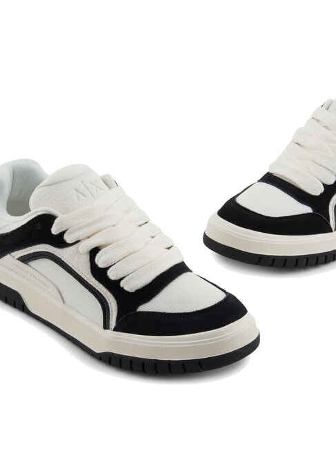 A|X Sneakers over con inserti a contrasto off white+black - Scarpe Uomo