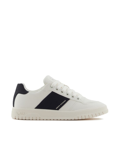 A|X Sneakers banda laterale a contrasto off white+deep navy - Scarpe Uomo