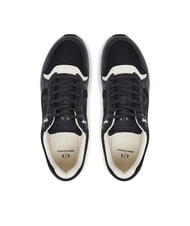 ARMANI EXCHANGE A|X Sneakers con logo laterale deep navy+off white - Scarpe Uomo - 3