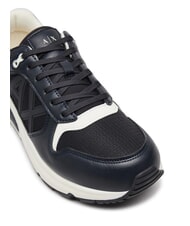 ARMANI EXCHANGE A|X Sneakers con logo laterale deep navy+off white - Scarpe Uomo - 5