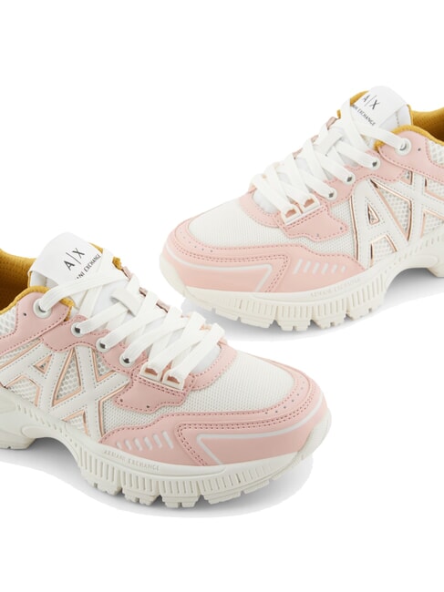A|X Sneakers chunky inserti in mesh light rose+off white - Scarpe Donna