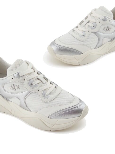A|X Sneakers in tessuto mesh silver+off white - Scarpe Donna