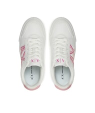 ARMANI EXCHANGE A|X Sneakers con logo a contrasto op.white+pink - Scarpe Donna - 4