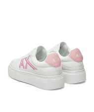 ARMANI EXCHANGE A|X Sneakers con logo a contrasto op.white+pink - Scarpe Donna - 5