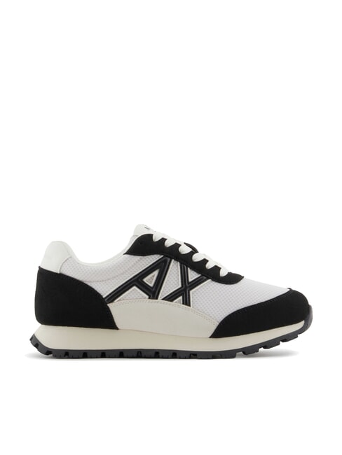 A|X Sneakers mesh con logo a contrasto off white+black - Scarpe Donna