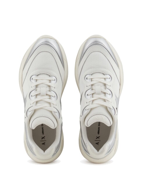 A|X Sneakers in tessuto mesh silver+off white - Scarpe Donna