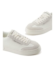 ARMANI EXCHANGE A|X Sneakers con dettaglio a contrasto off white+black - Scarpe Donna - 3