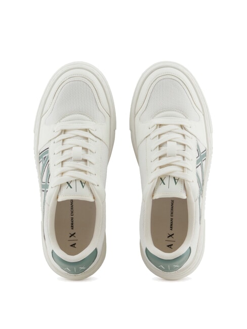 A|X Sneakers con logo a contrasto off wht+dark fr.grn - Scarpe Donna