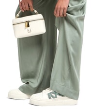 ARMANI EXCHANGE A|X Sneakers con logo a contrasto off wht+dark fr.grn - Scarpe Donna - 7