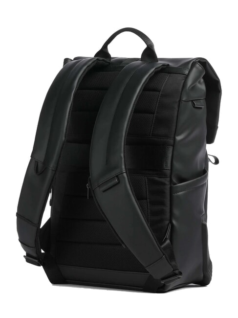 CORNER SPECIALE GOMMATO Zaino roll-top, porta pc 14" Nero - Zaini da lavoro porta PC