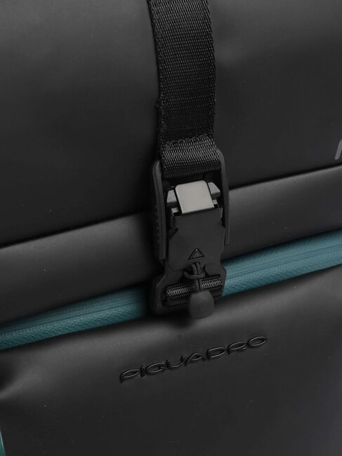 CORNER SPECIALE GOMMATO Zaino roll-top, porta pc 14" Nero - Zaini da lavoro porta PC