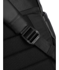 PIQUADRO CORNER SPECIALE GOMMATO Zaino roll-top, porta pc 14" Nero - Zaini da lavoro porta PC - 4