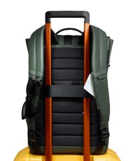 PIQUADRO CORNER SPECIALE GOMMATO Zaino roll-top, porta pc 14" VERDE - Zaini da lavoro porta PC - 3