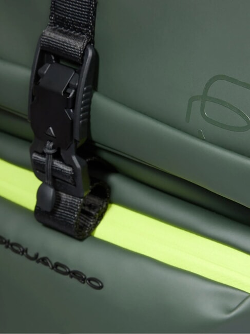 CORNER SPECIALE GOMMATO Zaino roll-top, porta pc 14" VERDE - Zaini da lavoro porta PC