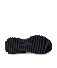 GUESS BAIL Sneakers runner misto pelle NERO - Scarpe Donna - 6