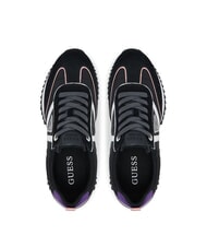 GUESS BAIL Sneakers runner misto pelle NERO - Scarpe Donna - 3