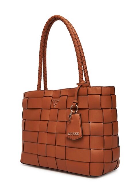 MAYLEE Borsa shopping intrecciata caramel - Borse Donna
