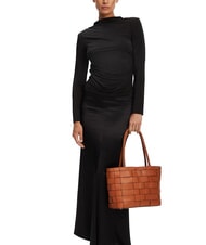 GUESS MAYLEE Borsa shopping intrecciata caramel - Borse Donna - 6