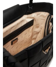 GUESS MAYLEE Borsa shopping intrecciata NERO - Borse Donna - 5