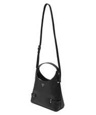 GUESS GIULLY 2 Borsa stampa saffiano con tracolla NERO - Borse Donna - 3
