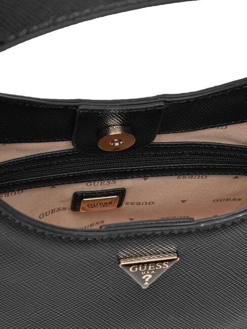 GIULLY 2 Borsa stampa saffiano con tracolla NERO - Borse Donna