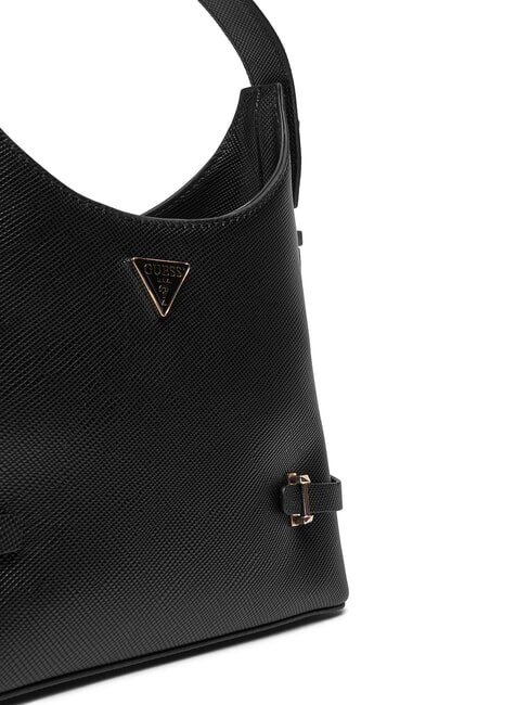 GIULLY 2 Borsa stampa saffiano con tracolla NERO - Borse Donna