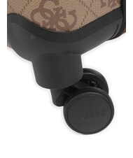 GUESS BERTA 18 Trolley bagaglio a mano latte logo/brown - Bagagli a mano - 5