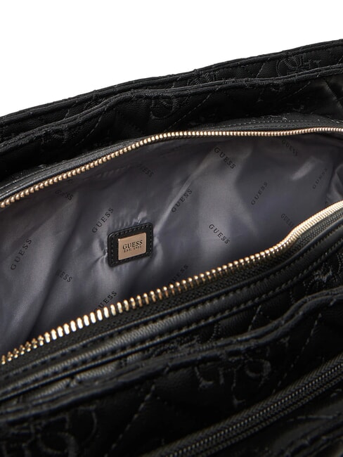 ADELASIA Borsa shopping logo ricamato NERO - Borse Donna