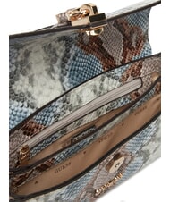 GUESS QUEENSLAND Borsa a mano con tracolla misty blue multi - Borse Donna - 5