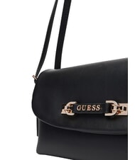 GUESS LEFIA Borsa a spalla con flap NERO - Borse Donna - 3