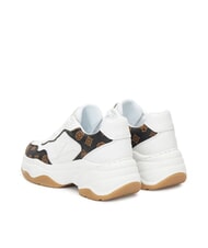 GUESS HAPYY3 Sneakers con inserti peony logo White/Brown - Scarpe Donna - 3