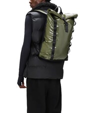 RAINS SIBU ROLLTOP  Zaino impermeabile porta PC 13" marsh - Zaini da lavoro porta PC - 4