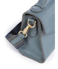 THE BRIDGE IRENE  Mini Bag a tracolla, in pelle ceruleo abb.oro - Borse Donna - 3