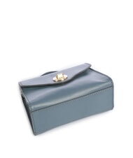 THE BRIDGE IRENE  Mini Bag a tracolla, in pelle ceruleo abb.oro - Borse Donna - 5