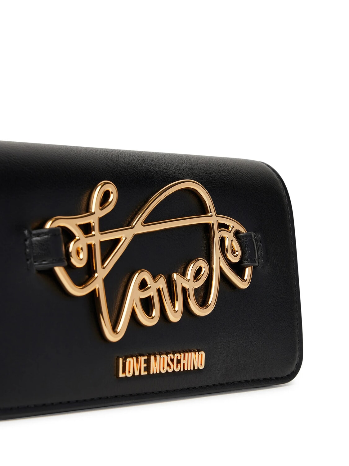 LOVE MOSCHINO TIMELESS Pochette con tracollina metallica