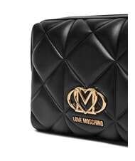 LOVE MOSCHINO QUILTED Pochette trapuntata Nero - Borse Donna - 3