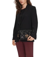 LOVE MOSCHINO QUILTED Pochette trapuntata Nero - Borse Donna - 5