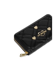 LOVE MOSCHINO SWEET STUDS Portafoglio grande zip around Nero - Portafogli Donna - 3
