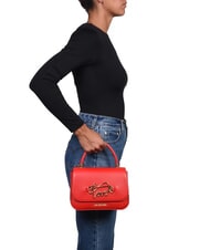 LOVE MOSCHINO TIMELESS Borsa a cartelletta con tracolla ROSSO - Borse Donna - 4