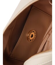 LOVE MOSCHINO CURSIVE LOGO Borsa camera case a tracolla avorio - Borse Donna - 3