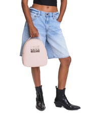 LOVE MOSCHINO BACKPACK Zainetto cipria - Borse Donna - 6