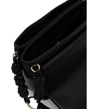 LOVE MOSCHINO SMART DAILY Borsa a spalla con intreccio Nero - Borse Donna - 5