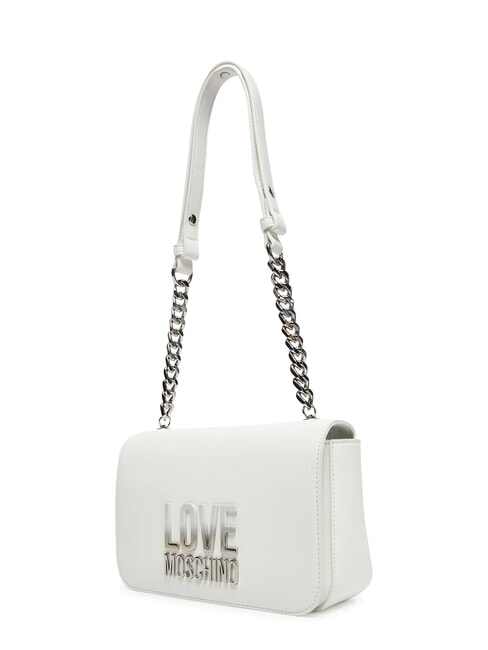 LETTERING BICOLOR Borsa a tracolla bianco - Borse Donna