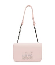 LOVE MOSCHINO LETTERING BICOLOR Borsa a tracolla cipria - Borse Donna - 3