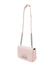 LOVE MOSCHINO LETTERING BICOLOR Borsa a tracolla cipria - Borse Donna - 4