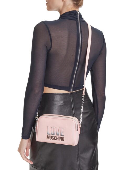 BIG LETTERING Mini Bag a tracolla cipria - Borse Donna